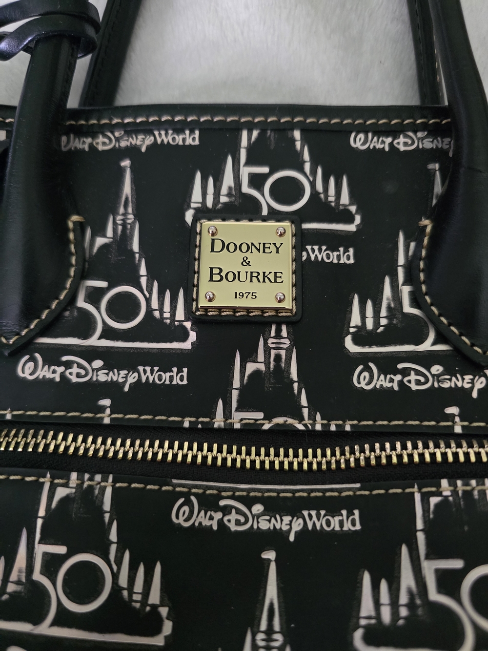 Dooney&Bourke Walt Disney World 50th Anniversary Castle Tote Bag -Read Listing- - Picture 3 of 15